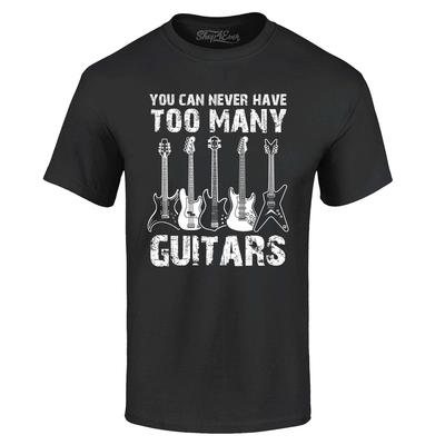 Non si hanno mai troppe chitarre T-shirt Musicista Chitarrista Camicia