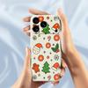 For iPhone 17 Pro Max Case Lovely Christmas Pattern Printing Straight Edge TPU Phone Back Cover