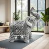 Retro Lucky Elephant Ornament for Hallway or Desk