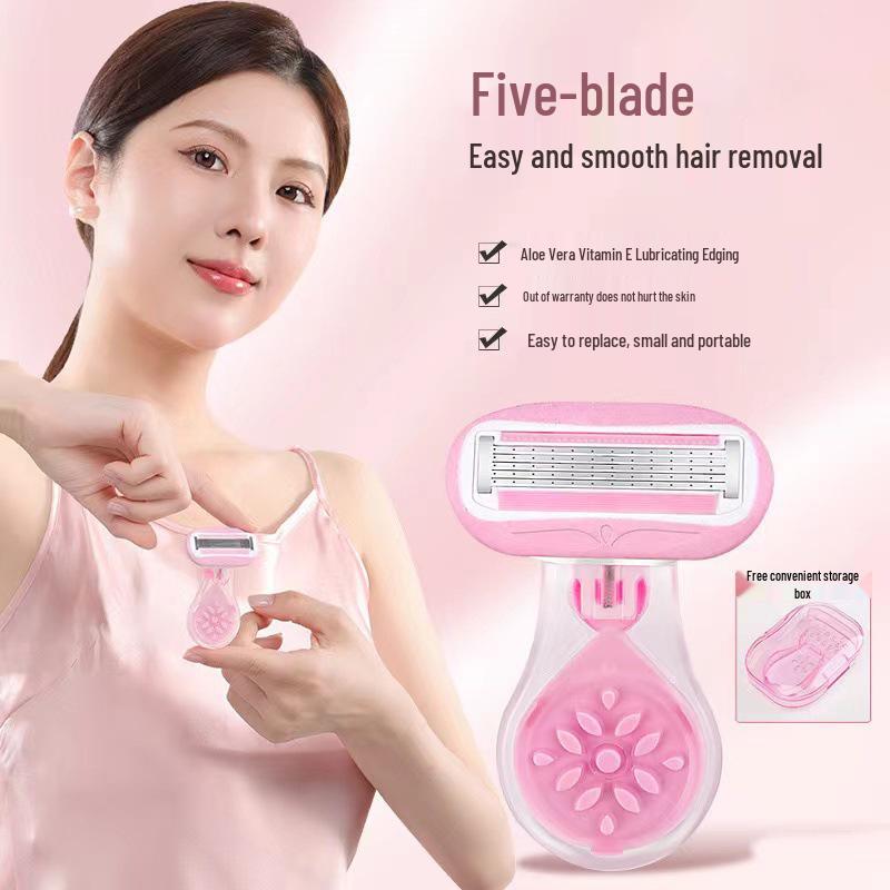 5-Layer Women's Razor: Perfect for Underarm, Leg, and Body Hair Removal