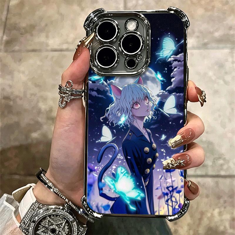 Hunter X-Hunters Pitou Soft Phone Case For iPhone 15 16 17 Air 14 Pro Max 16E Plus 13 12 Mini Plating Anti-Fall Fundas