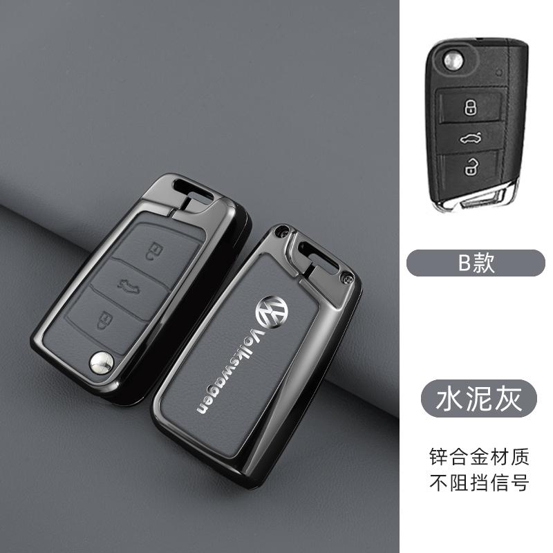 Für VW Leder Auto Fernbedienung Schlüsselhülle Fob Abdeckung Schutzhalter Schale Für VW Volkswagen Golf 7 MK7 Tiguan MK2 T-roc T-cross Zubehör