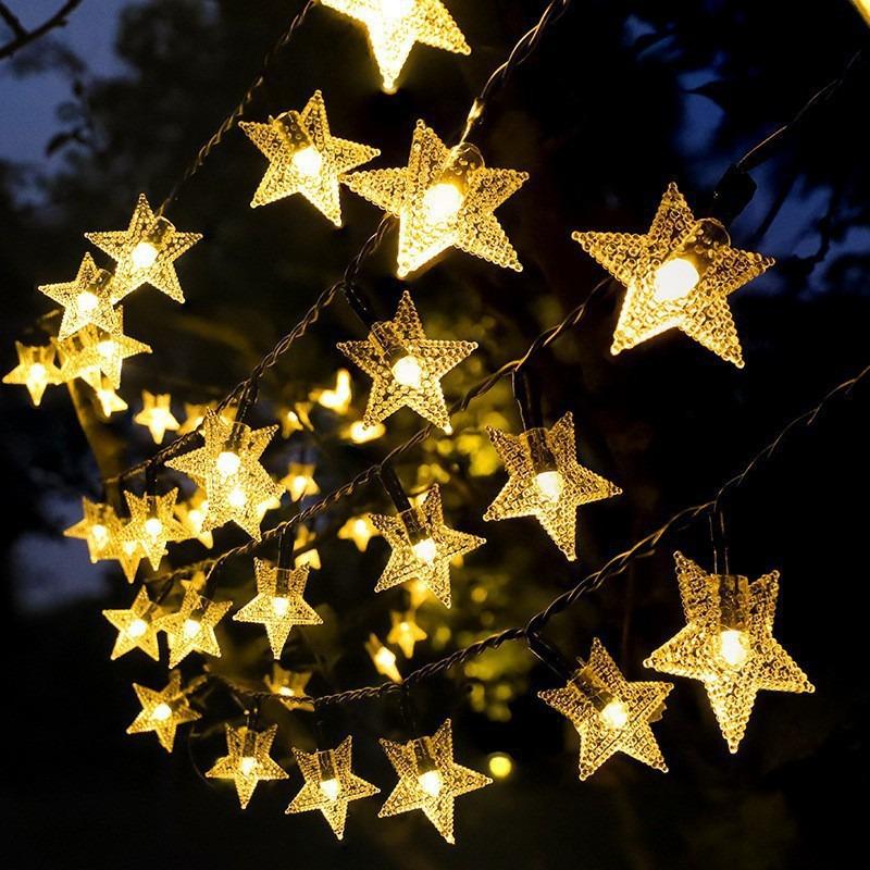 

Уличные солнечные гирлянды для сада и кемпинга - Декоративные ночные украшения 6m 30 Lights Battery Box