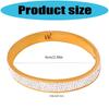 Royal Style Steel Bracelet Featuring Geometric Circle And Sparkling Mud Diamonds Spring Clasp Bangle