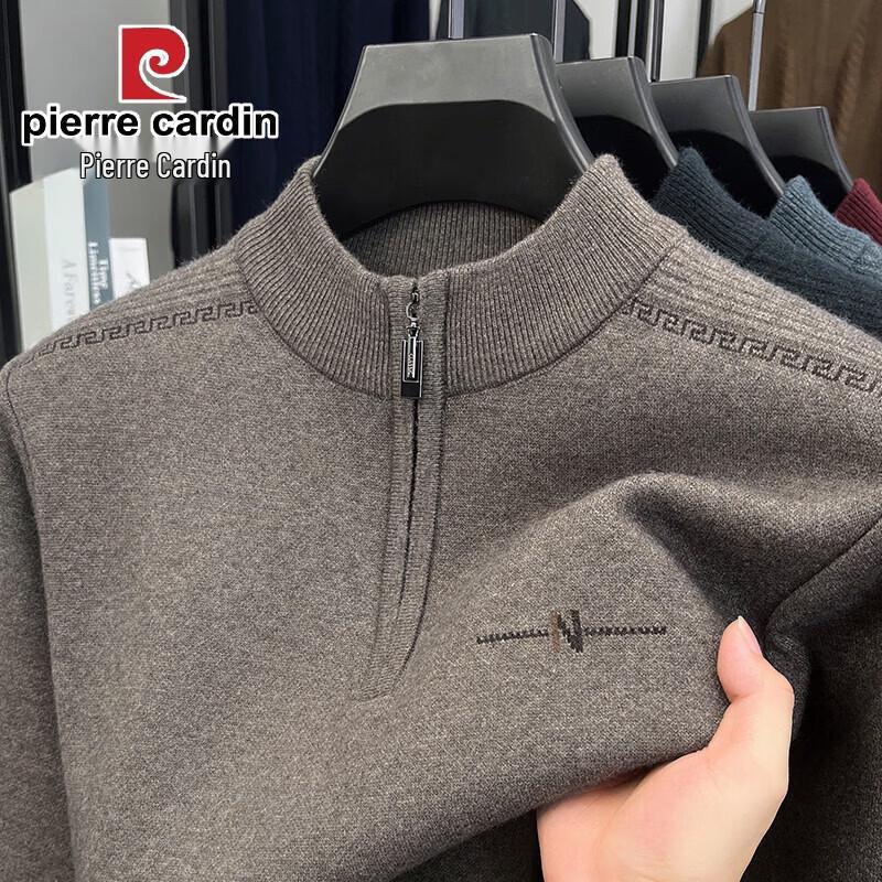 Pierre Cardin Men s Thick Warm Half-Zip Knit Sweater L