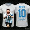 2026 Messi KI Fußball Druck T-Shirt Unisex Herren Damen Fan Gedenkoberteile Superstar Grafik Trendige Sport Kurzarm-T-Shirts