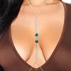 Europäische Und Amerikanische Neue Mode Doppel-Liebesform Brustkette Nachtclub Schmuck Voll Mit Diamanten Sexy Strass Körperkette Körperkette