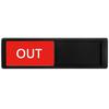 In Out Sign Slider Door Sign for School Hotel Hospital Conference Room Decors