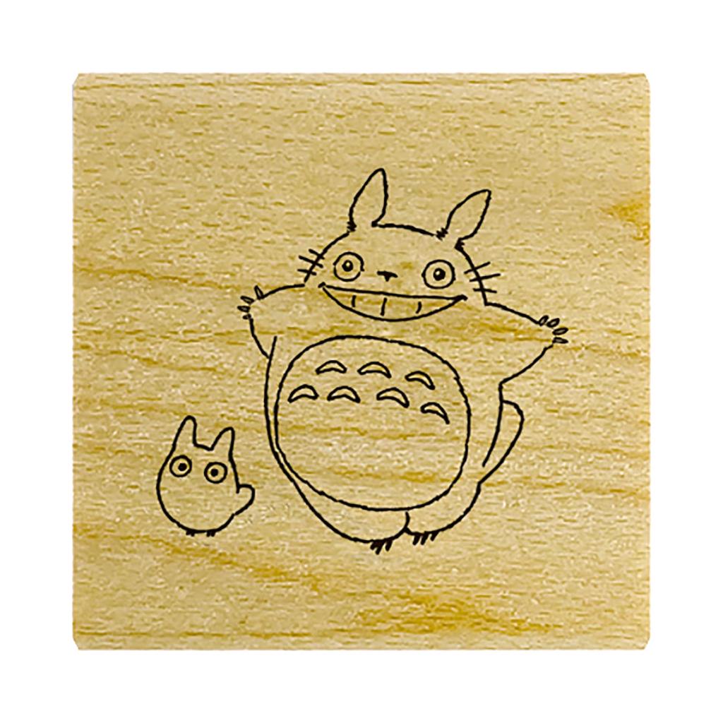 Beverly Ghibli Totoro Stamp Drawstring Purse Stamp Totoro and Arabesque Pattern TSW-175