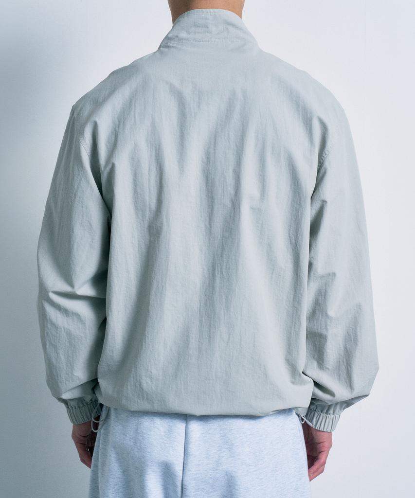 Fernov City Leisure Lightweight Windbreaker Jacket Light Grey