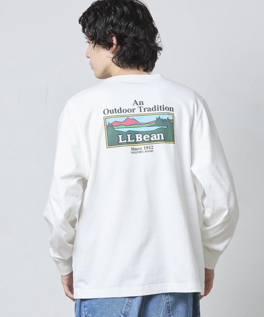 [L.L.Bean] Men's Japan Fit Carefree Unshrinkable Tee, Long Sleeve, Size M, Black 1000285976