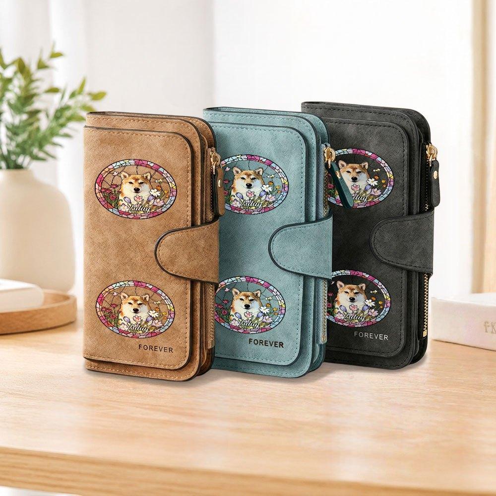 Shiba Inu Luluy Long Zipper Wallet, Large Capacity Card Holder, Unisex Clutch Bag, Fashionable Zipper Coin Purse, Suitable for Daily Use, A Great
