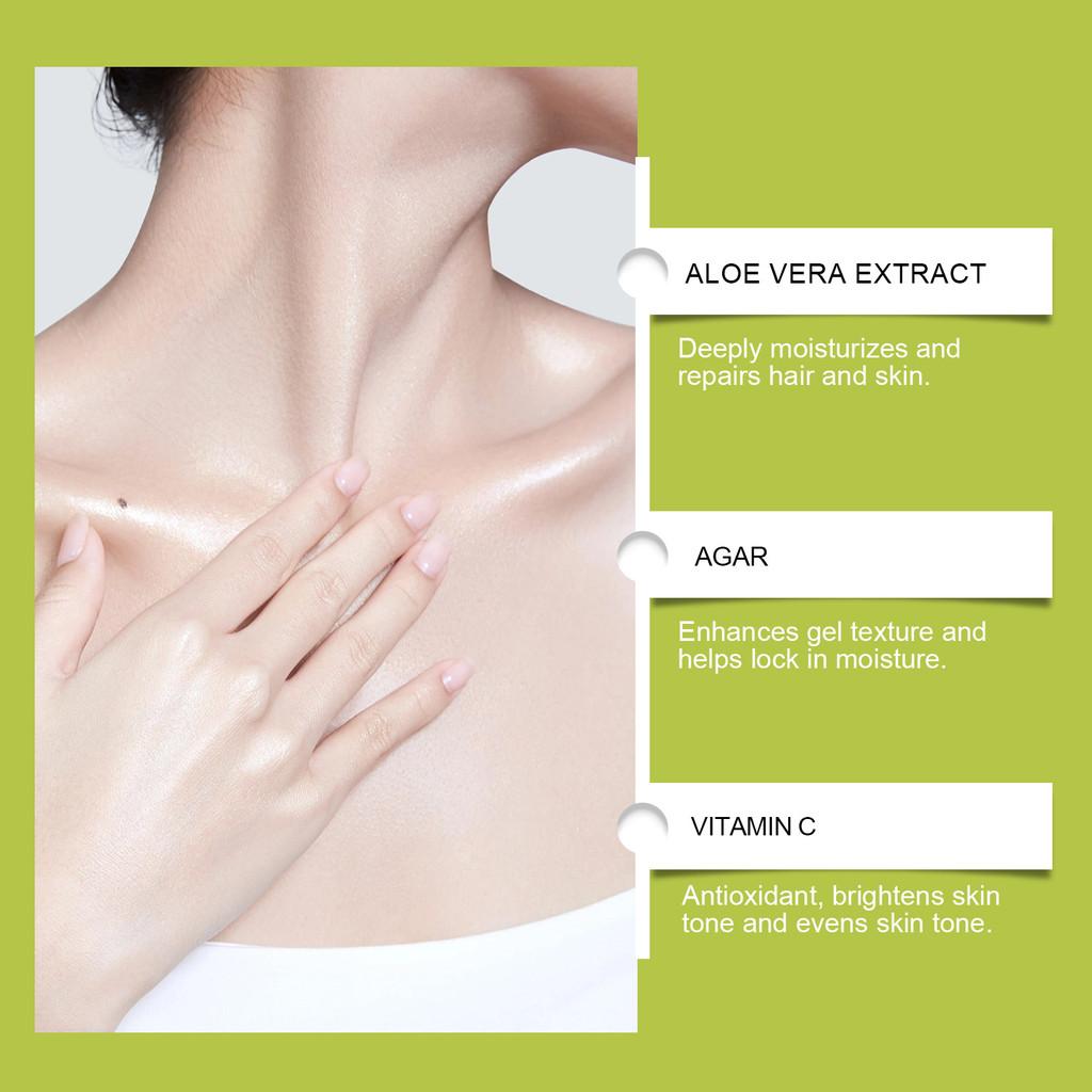 Oceaura Soothing Aloe Vera Gel For Hydrating Moisturizing Skin And Hair 100ml