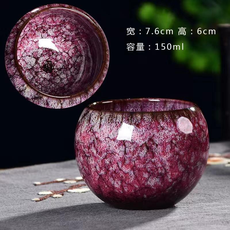 Kiln-Transformed Dragon Egg Dragon-Shaped Non-Slip Ceramic Cup Jian Zhan Warm Hand Cup Kiln-Transformed Large Capacity Master Cu