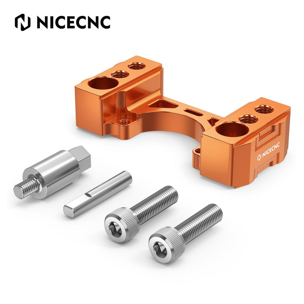 1x Steering Damper Mount 1" Rise Handlebar Riser Kit for KTM 790 Adventure 890 Adventure/R/Rally 2019 2020 2021 2022 2023 2024