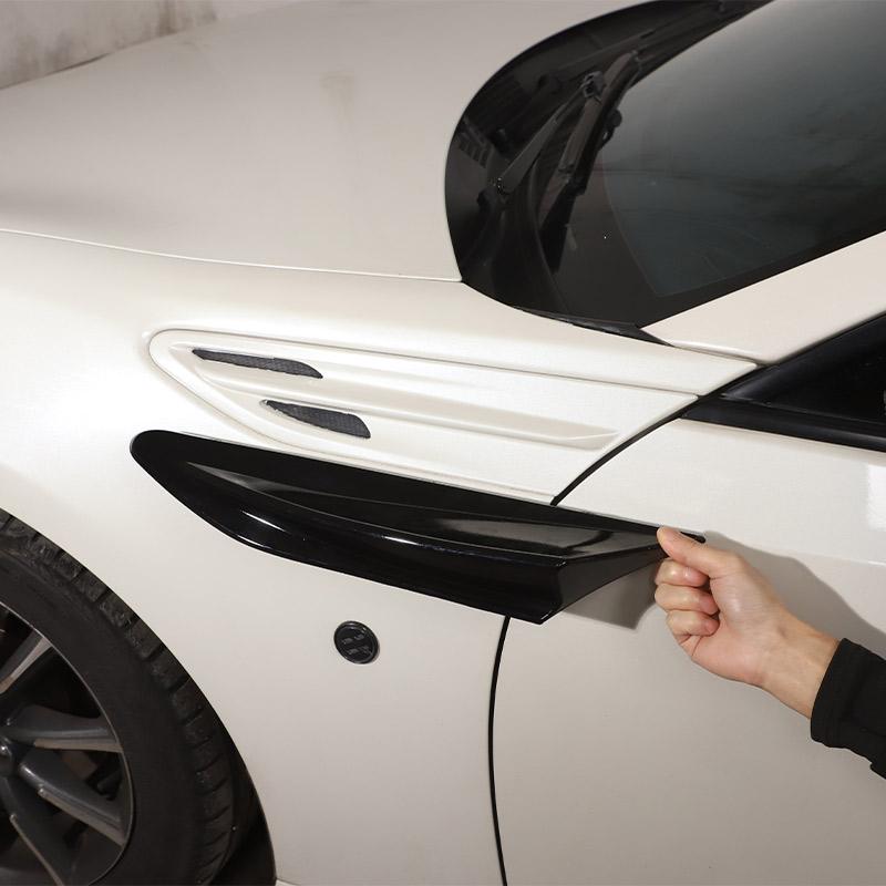 For Subaru BRZ Toyota 86 2012-2020 ABS Car Side Air Outlet Fender Fin Vent Trim Cover Carbon Fiber Body Kit Sticker Accessories