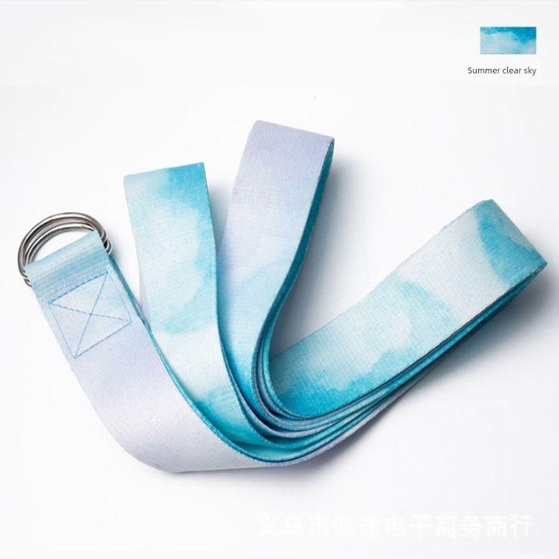 

Non-Stretch Fitness 2.5 M Yoga Stretch Belt M 1.83 m blue