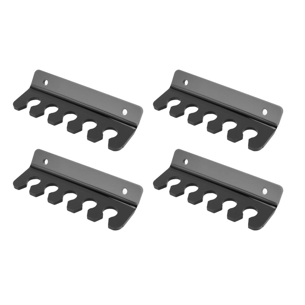 4 Pcs Cable Holder Clip 5 Slots Acrylic Phone Tablet Charging Cord Management   for Desk Wall