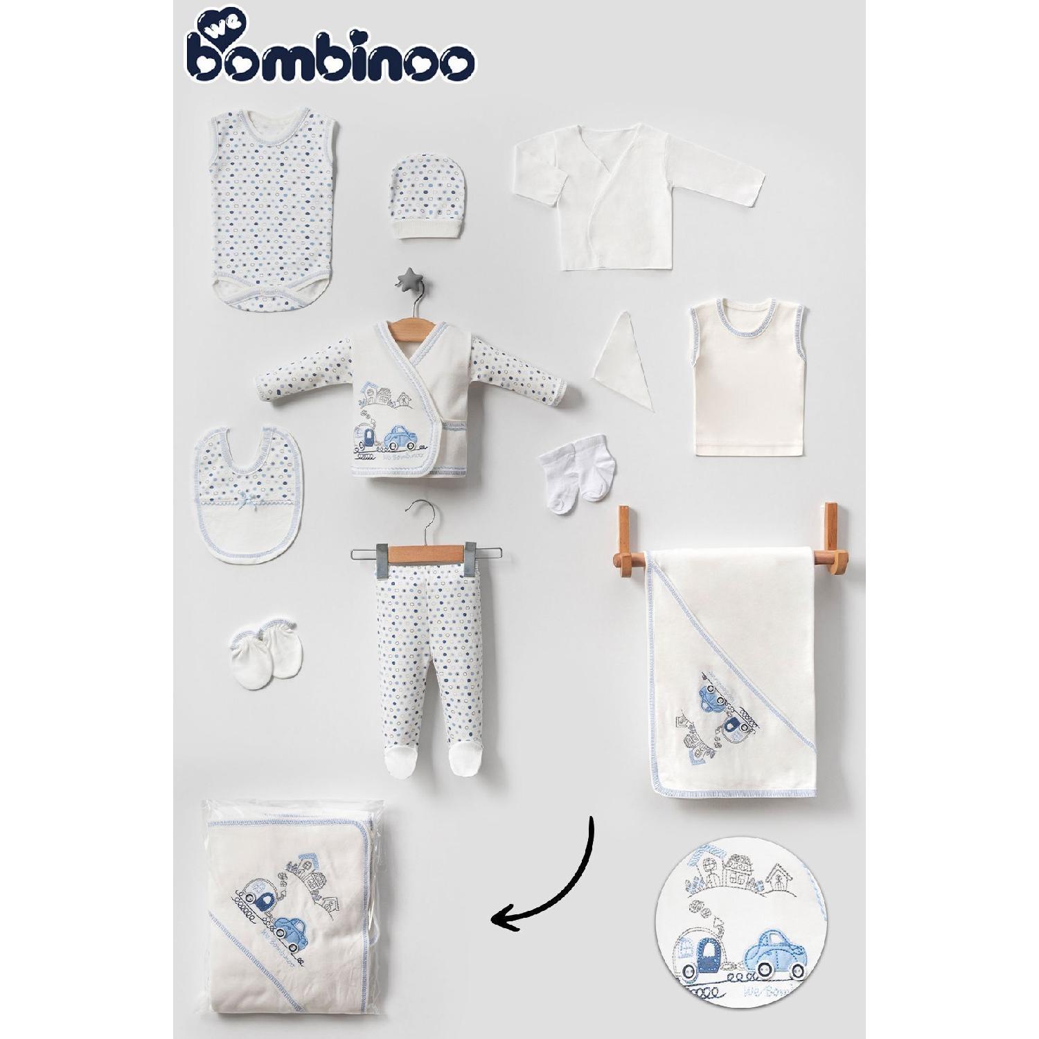 

Детская тележка-поезд, комплект боди для новорожденных из 11 предметов, синий Yeni Doğan синий