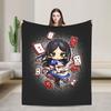 Dark Alice Madness Returns Game Flannel Blanket Spring  Warm Soft Throw Blanket Home Decor Pattern Bedspread Sofa Bed Cover