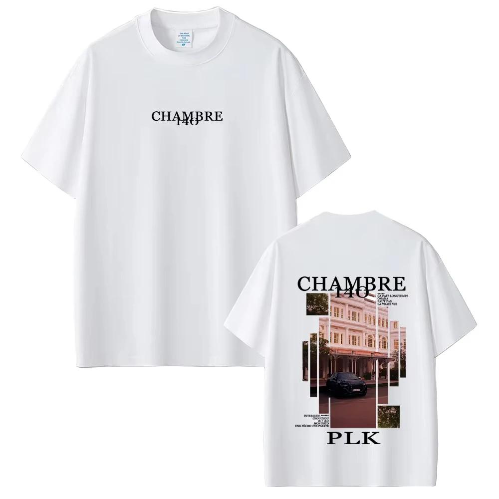 2026 Rapper PLK Chambre 140 Album Graphic Tshirt Unisex Women Hip Hop Fashion Pop Music T Shirts Unisex Vintage Casual Tshirt