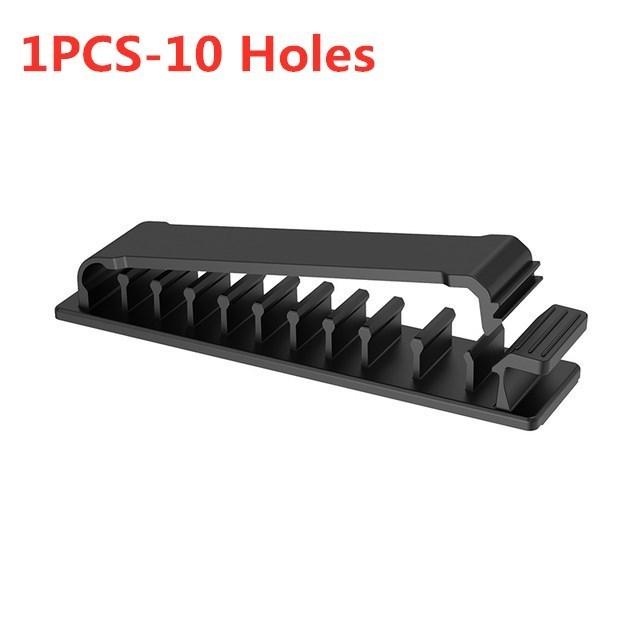 Multipurpose Holes Cable Organizer Clips Wire Winder Cord Management USB Charger Holder For Mouse Keyboard Car Protector Manager