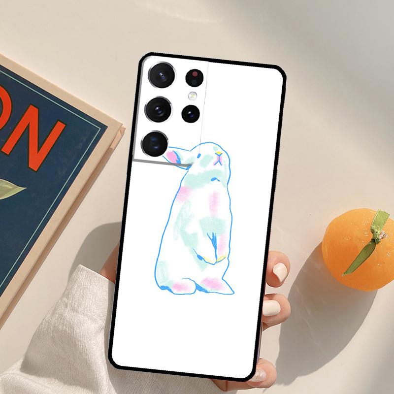 Bunny Rabbits Phone Case For Samsung Galaxy S25 S26 Ultra S24 S20 S21 S22 S23 Plus S10 S25 FE Back Cover