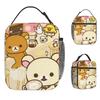 Rilakkuma Korilakkumas Lunch Bag Cute Lunch Box For Child Travel Portable Cooler Bag Oxford Print Thermal Lunch Bags