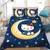 Cute Duvet Cover Set H-Hello Kittys Bedding Set Kids Boy Girl Bedroom Decoration Student Dormitory Home Style 2/3piece set
