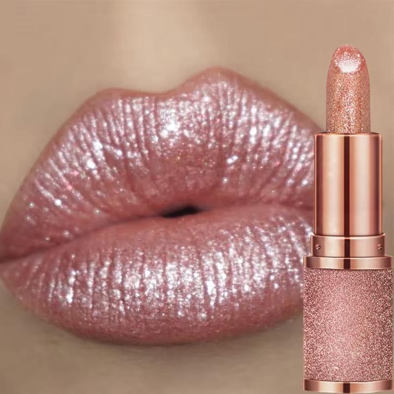Třpytivá matná rtěnka se změnou teploty Vodotěsná Dlouhotrvající diamantové rtěnky Nepřilnavé Červená Růžová Tónovací make-up na rty Kosmetika