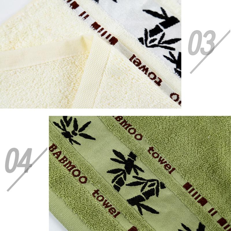 Bavoirs en coton et Fiber à motif de bambou, petit carré pour sécher les cheveux, sans peluches, absorbant, serviette douce pour le visage