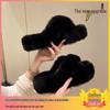 2025 Women's Trendy Plush Thick-Soled Furry Slippers for Autumn/Winter