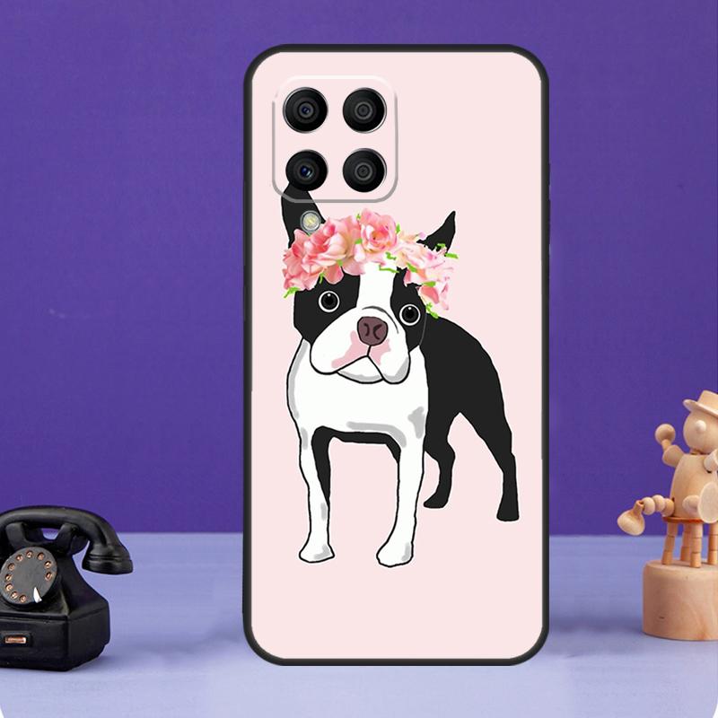 Boston Terrier Dog Case For Samsung Galaxy M34 M13 M53 M51 M31 M11 M14 M54 M12 M32 M52 M16 M36 M56 M15 M35 M55