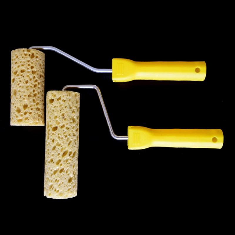 Praktische Algen-Schwamm-Rollenbürste 4/6 Zoll Künstlerisches Muster Heimdekoration Durchmesser 4,8 cm / 1,89'' Malwerkzeuge
