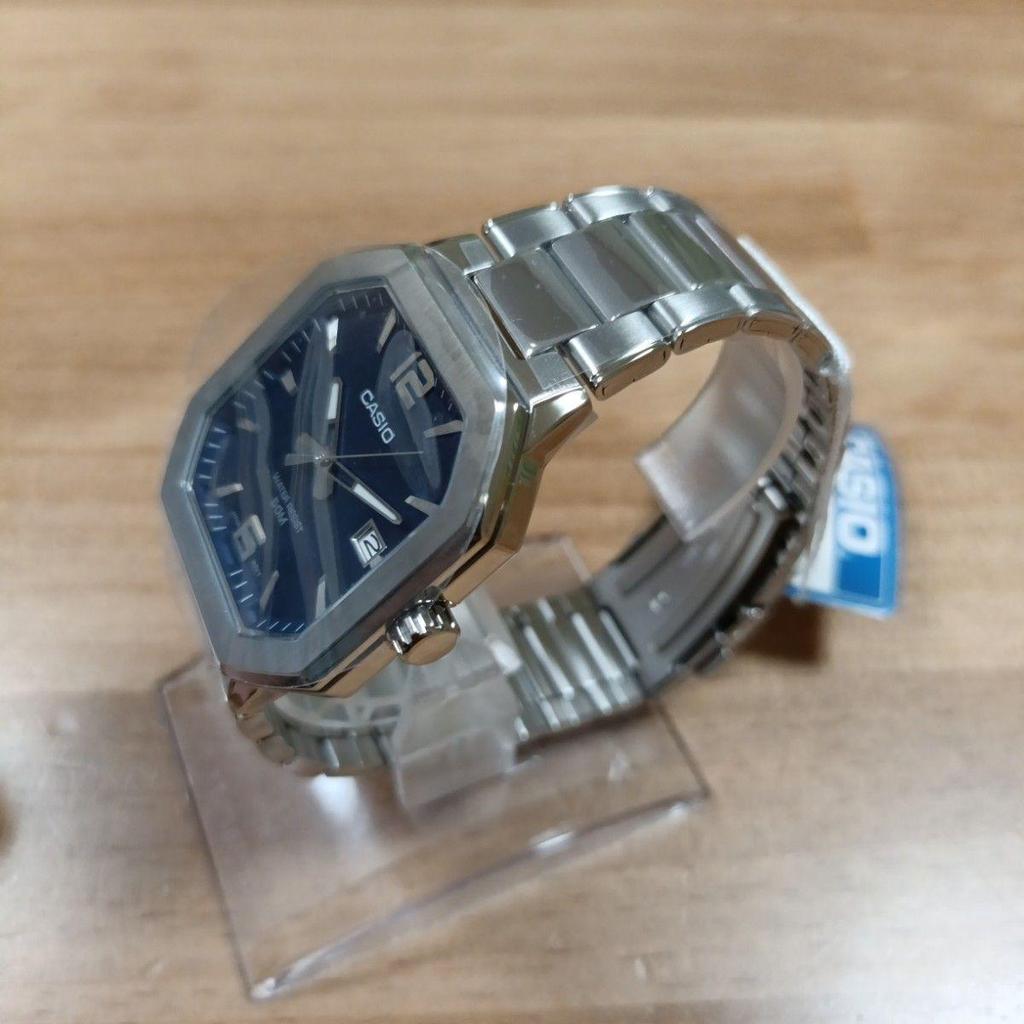 Used CASIO Standard MTP-B185D-2A Navy Dial Men's Watch