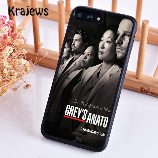 

Krajews greys anatomy Painted Phone Case Cover For iPhone 17 Air 16 15 14 plus 11 12 13 pro max coque Shell Fundas iPhone 13