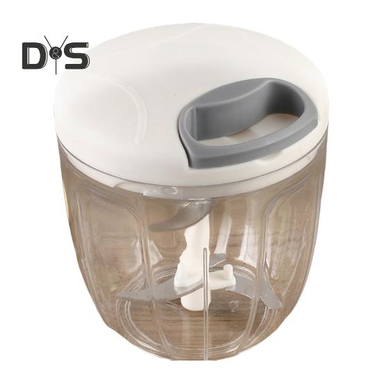 500/900ml Mini Garlic Chopper Clear Useful Spices Meat Garlic Chopper