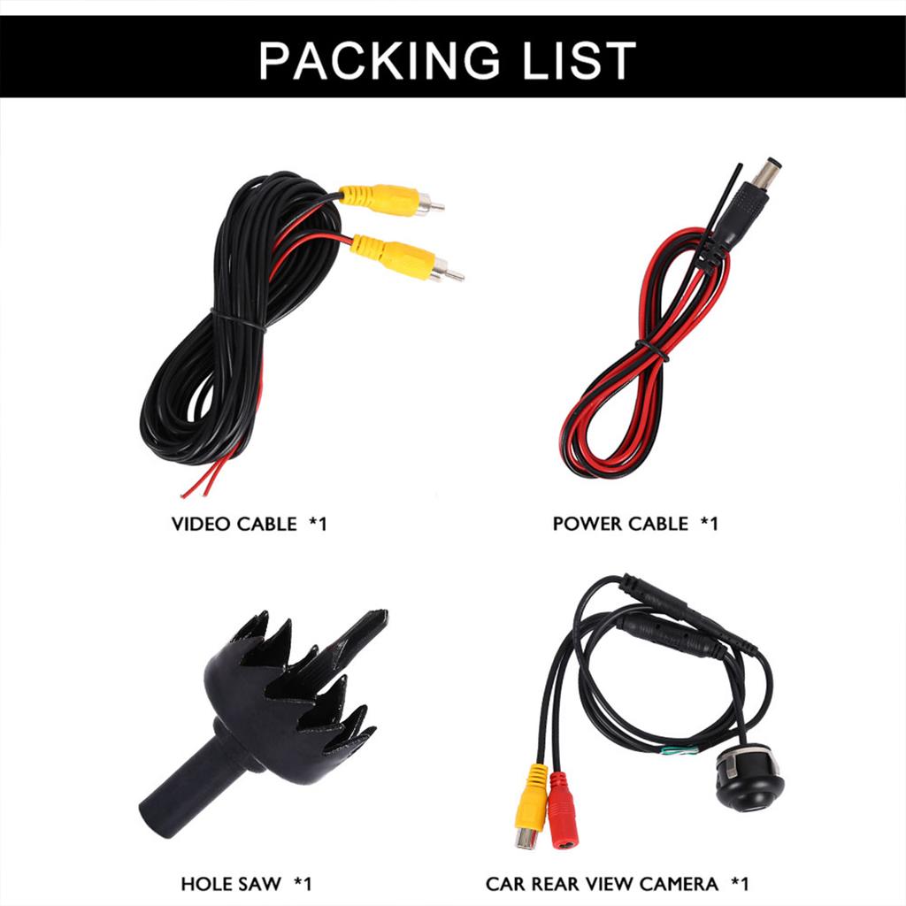 Car Backup Camera Rear View Camera Waterproof Car Reversing Camera 120°-140° Wide Viewing Angle Rearview Camera for Cars