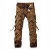 Cargo Pants Men Casual Work Daily Men Loose Pants Multi Pockets Solid Mens Pants
