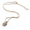 European & American Rhinestone Crystal Owl Necklace Sweater Chain