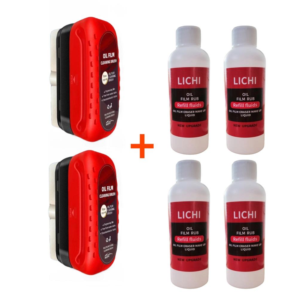 120 ml pentru îndepărtarea peliculei de ulei de sticlă auto Compus de lustruit pentru sticlă Soluție de curățare a parbrizului Lustruirea geamului auto Detaliere automată a geamurilor