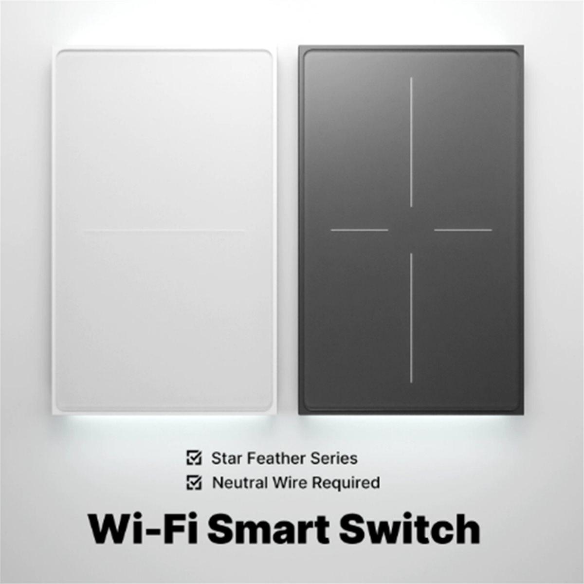

Tuya WiFi Switch Air Touch Light Scene 2in1 with Neutral APP Remote Control Via Home China Mainland