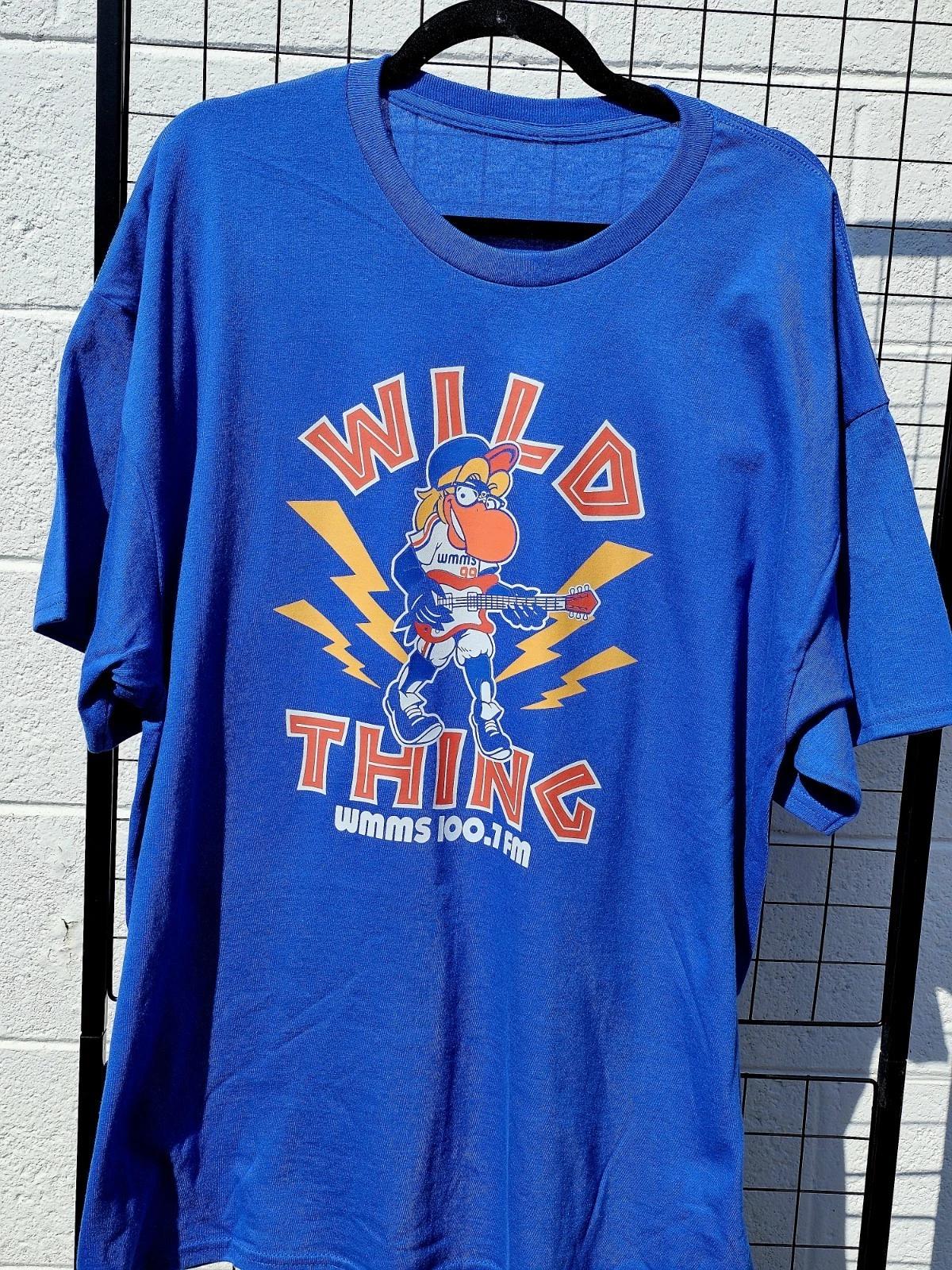 WMMS, The Buzzard Cleveland Wild Thing Indians Cotton T -Shirt 4XL