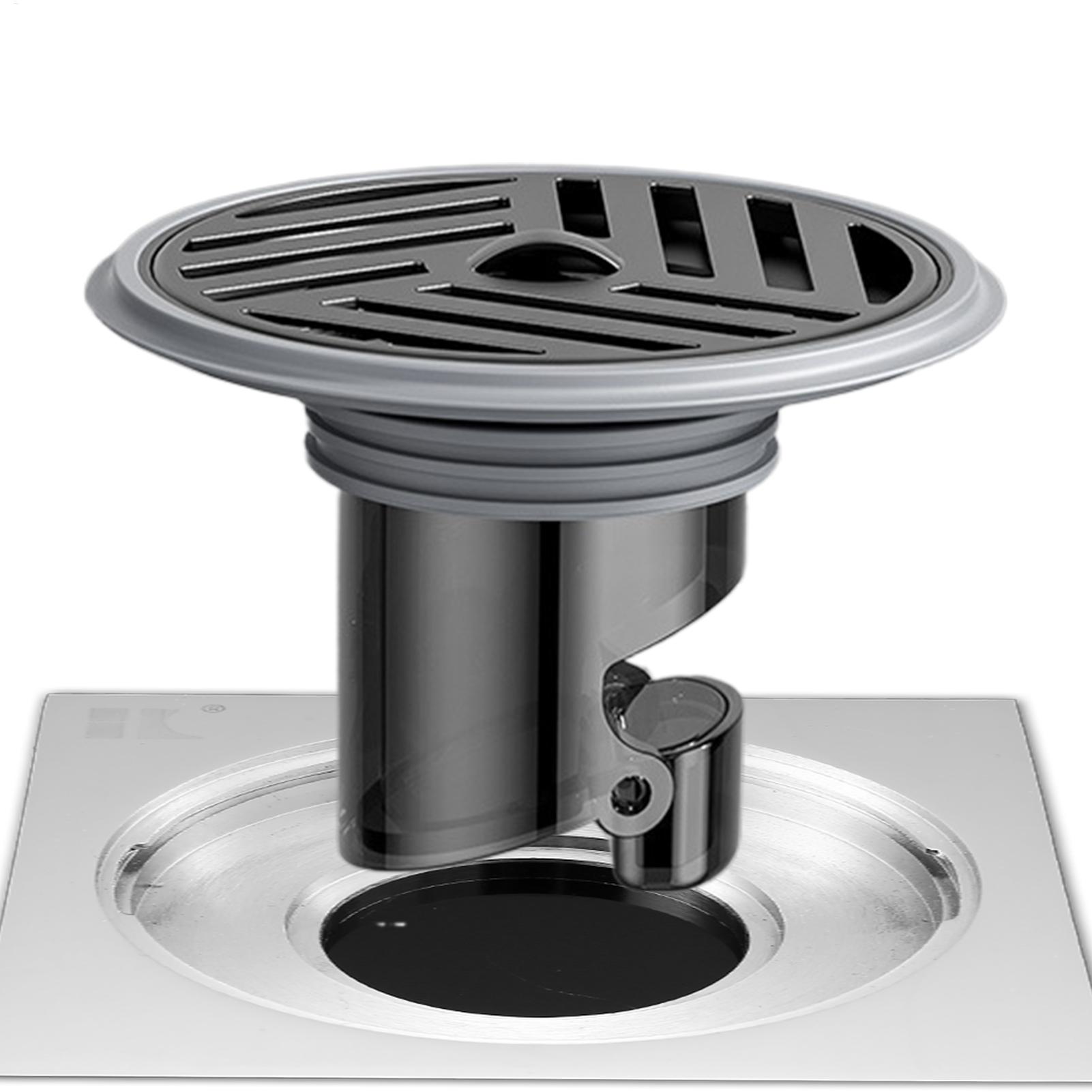 Toilet odor proof floor drain core Floor Drain Backflow Preventer Anti-Odor Stainless Steel Prevent Backflow Drain Filter colore grigio