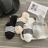 Tide Brand Tb Four Bars Summer Thin Cotton Sports Socks Striped Light Mouth Socks Low Top Breathable Invisible Boat Socks