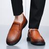 The First Layer of Cowhide Men's Shoes Doudou Shoes, New Autumn Soft-soled Non-slip Casual Shoes, Men's Middle-aged and Elderly Leather Shoes, Men's