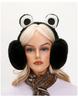 Plush Foldable Earmuffs with Big Eyes - Velvet, Cold-Proof, and Warm for Winter