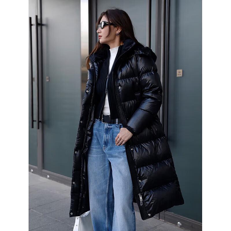 Jinyujie Women's Long 90% Goose Down Puffer Jacket