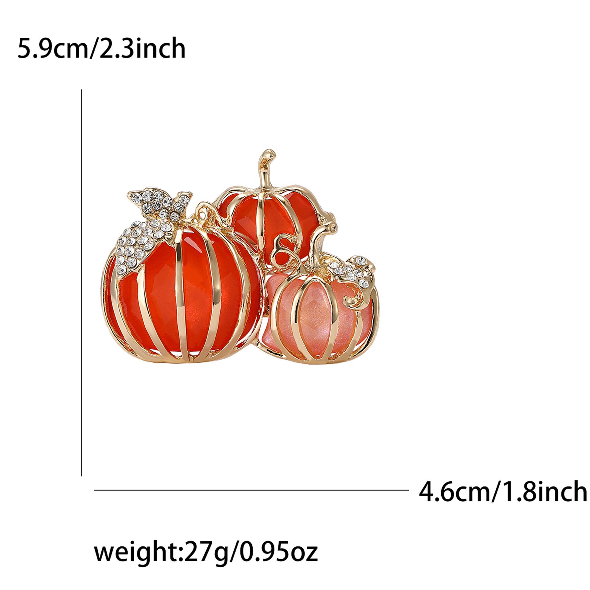 

Высококачественный сплав эмали 3 тыквы броши модный универсальный женский костюм свитер корсаж ювелирные изделия булавка