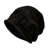 Autumn and winter stacking hat fashionable versatile big head circumference loose confinement nightcap bag head cold-proof knitted wool hat women